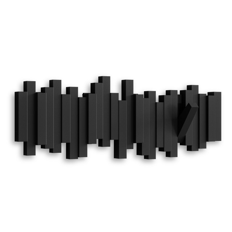 Umbra Sticks Wall Mounted Coat Rack, Black