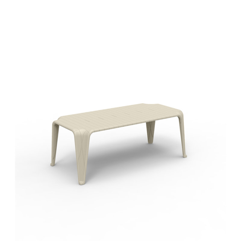 Plastic Side Table, Ecru