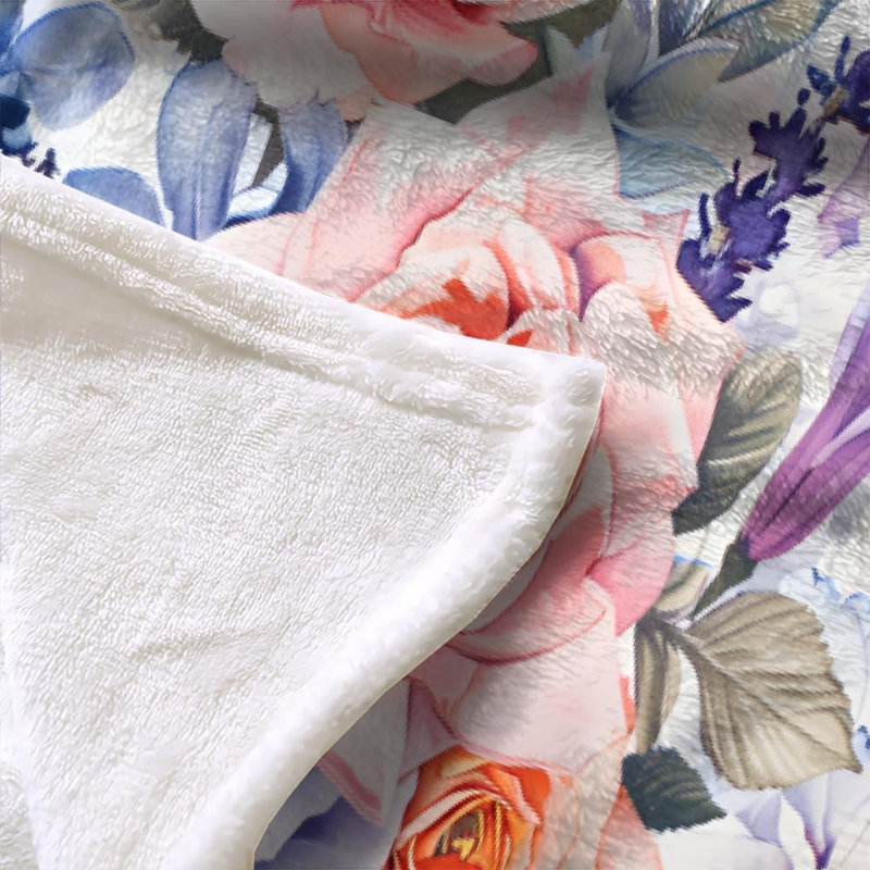 Couverture en molleton Floral Floral, 50 x 60 po