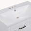 Ensemble de meuble-lavabo autoportant 30 po avec évier, cadre solide et armoire en MDF avec tiroirs multiples, blanc-1258523666