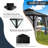 10 pi. L 10 pi. D Pavillon de jardin en acier