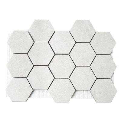 Alpe Stone Limestone 3" x 3" Matte Porcelain Mosaic Floor and Wall Tile