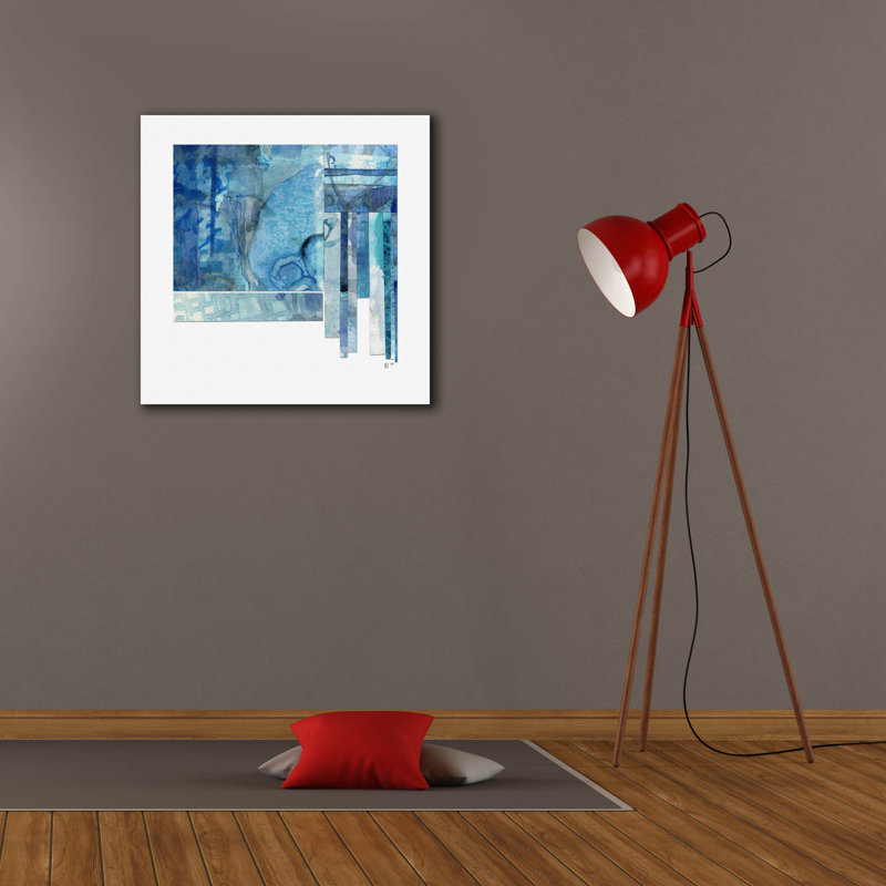  «The Blue Lagoon 2» par Laura Gibson, art mural sur toile, 26 po x 26 po, H 26 po x l 26 po