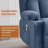Swivel Rocker Recliner Chair with Vibration Massage and Heat for Living Room ,with Rocking Function and Side Pocket, USB Charge Port,2 cup holders-1846759920