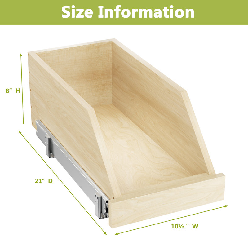 Rangement pour armoire coulissante Rashun, H 8 po x l 10,5 po x P 21 po