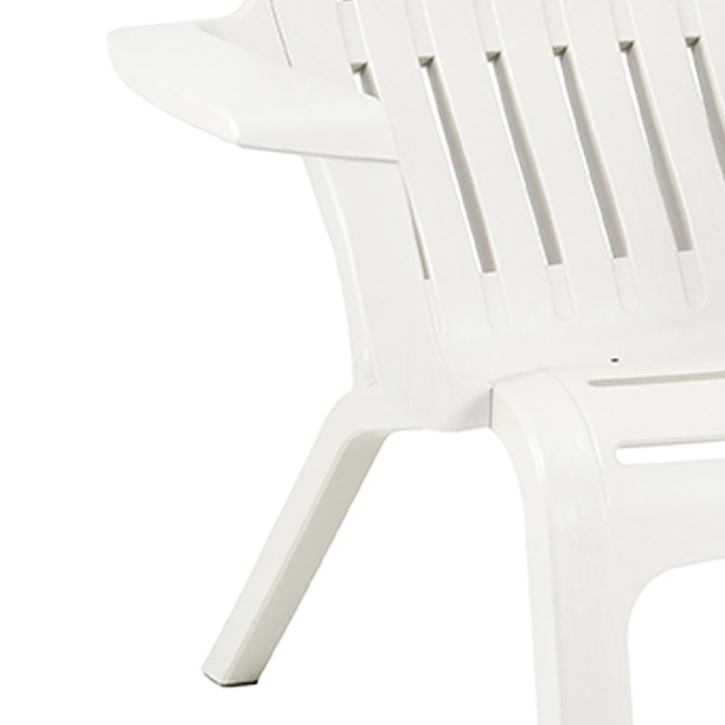 Grosfillex Westport Adirondack Chair, White