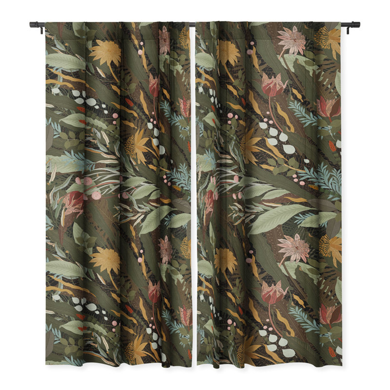 Yordin Blackout Curtain Single Panel, 50" W x 108" L