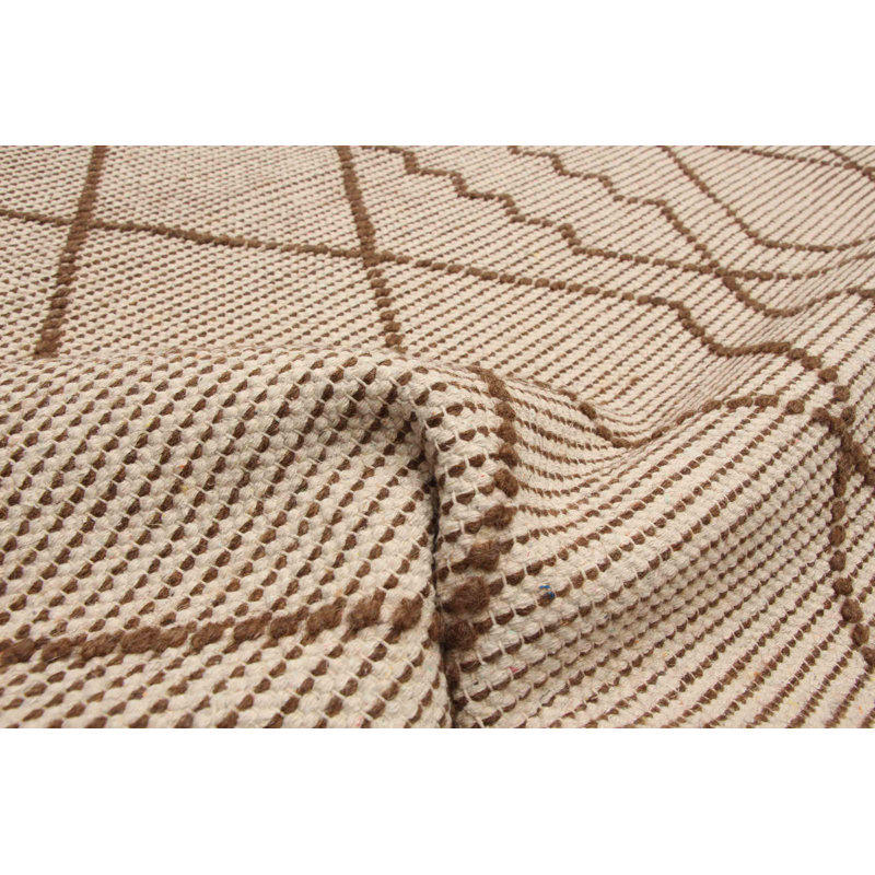 Tapis kaki en laine New Age Havane Havane