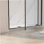 Porte de douche pivotante universelle à gauche et à droite-125293319