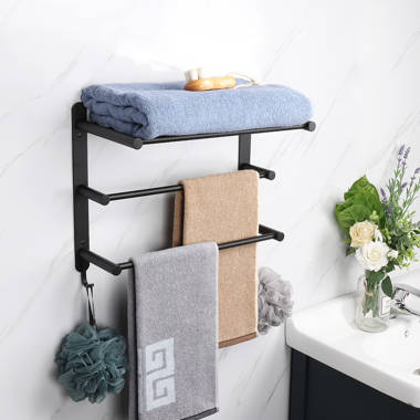 Bathroom Towel Shelves Wall Mounted 3-Tier