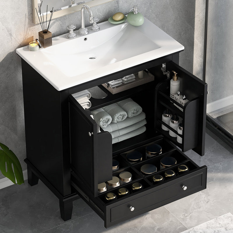 Nily 30'' Bathroom Vanity with Top