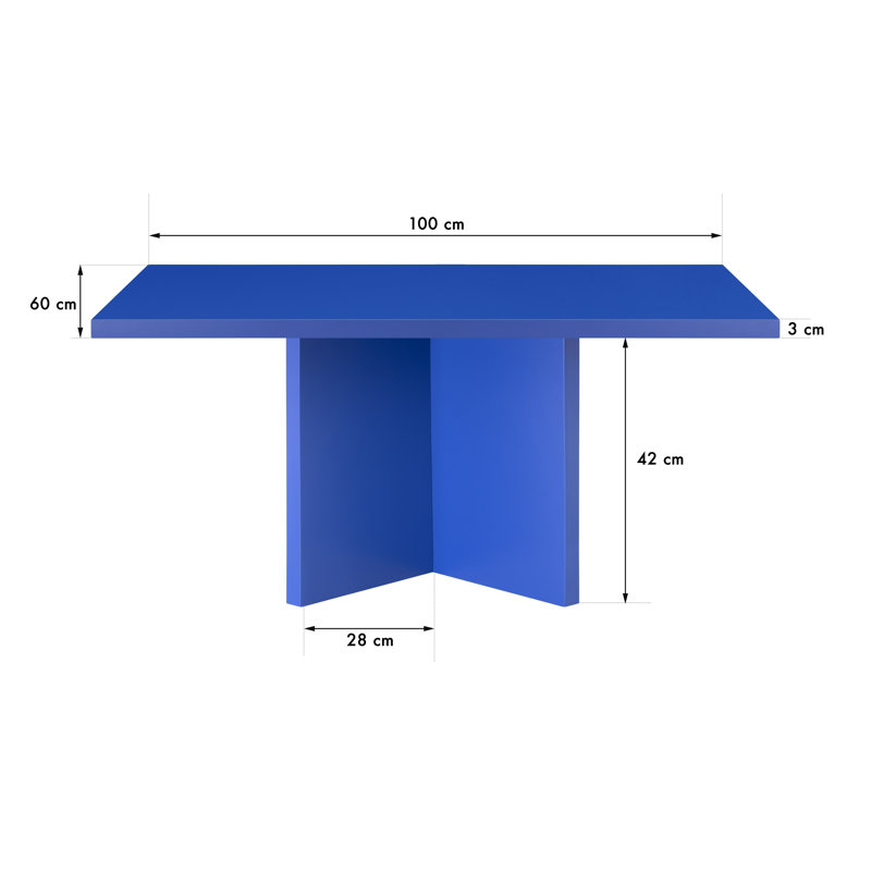 Blodwin Dining Table, Blue Pruss