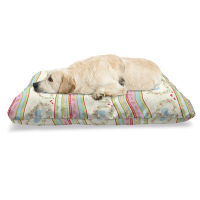 Multicolore, lit pour animal de compagnie Ambesonne Shabby Flora