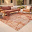 Tapis Ashcroft moderne à l'aquarelle abstraite orange, rouge et crème, lavable en machine, antidérapant, à poils courts, pour intérieur et extérieur, adapté aux animaux domestiques, idéal pour le salon, la chambre, la salle à manger, l'entrée, le corridor ou le bureau.-1842176744