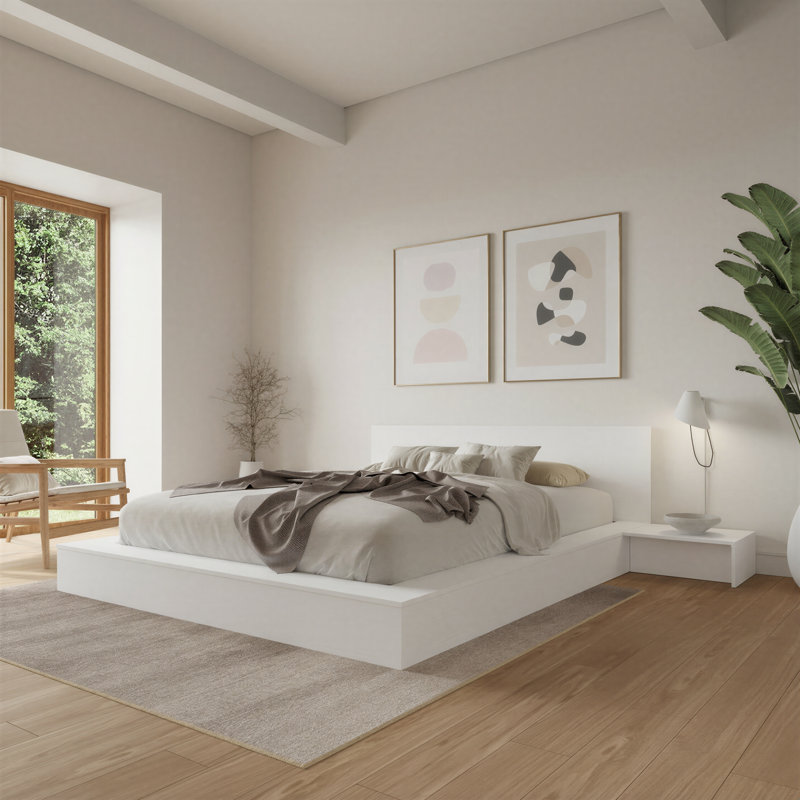 Ensemble de 2 tables de chevet Makoa, Blanc