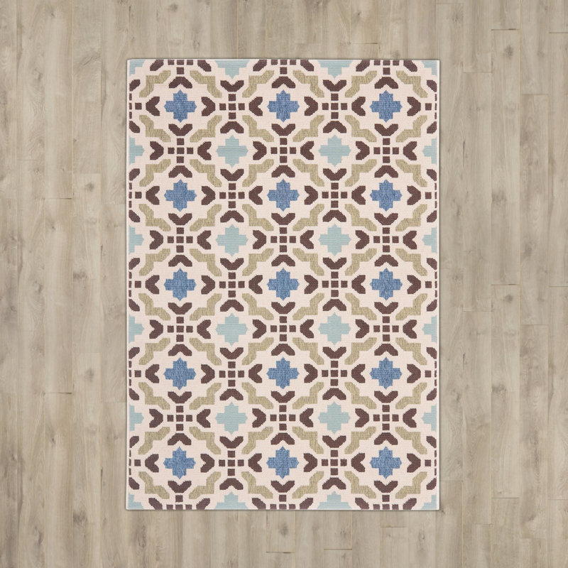 Northpoint Performance Geometric Indoor/Outdoor Area Rug, Rectangle 2' x 3'7"