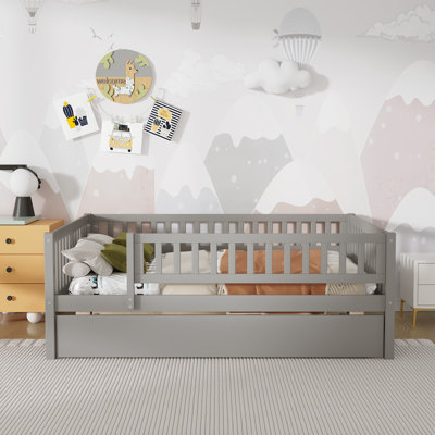 Full Size Wood Daybed with Trundle