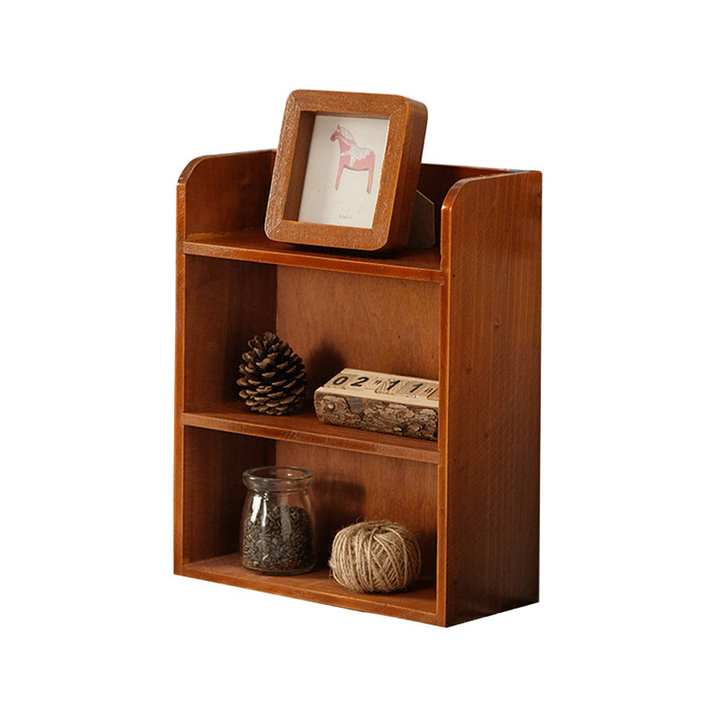 Pine Wood Desk Organiser