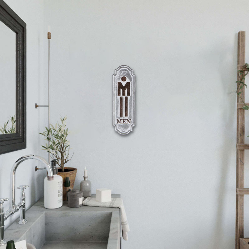 Décoration murale chambre hommes rétro, Gris