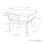 Table de bout avec rangement Alcaraz
