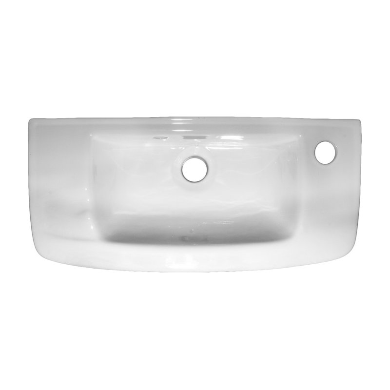 The Renovators Supply Inc. 20'' Reno-Gloss Vitreous China Rectangular Bathroom Sink with Faucet and Overflow