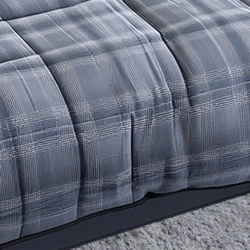 Deep Blue Plaid Duvet