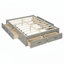 Lit plateforme double avec 6 tiroirs de rangement, gris antique-913842598-913842593