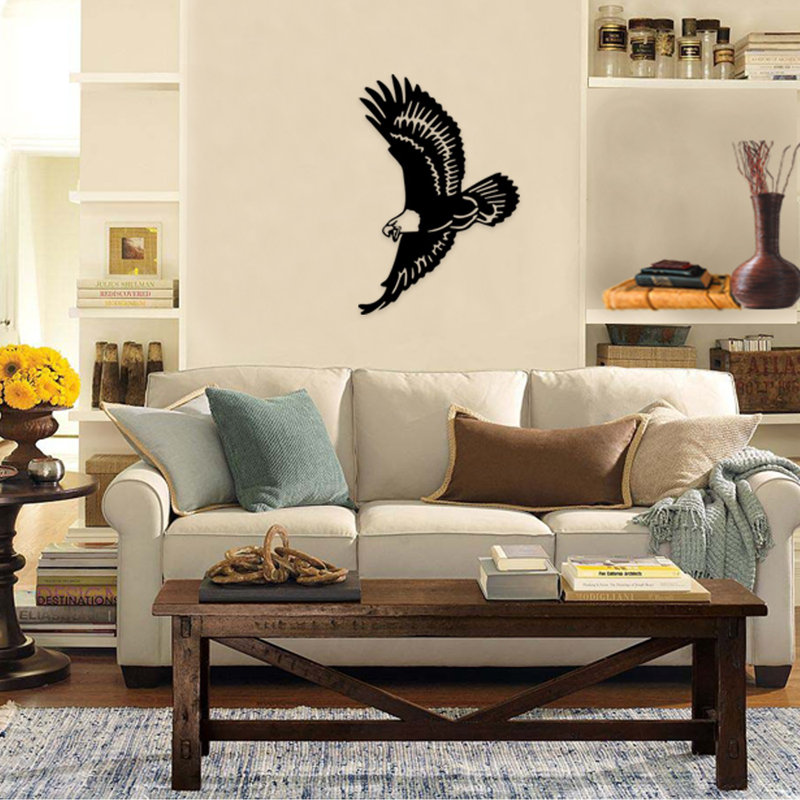 Elegant Decorative Metal Wall Accessory, Black Finish, 18.5 x 27.6 inches | 100% Metal, Thickness: 0.08 inches | Easy Wall Mount Design, Perfect for Home Decor, Modern Aesthetic & Unique Style