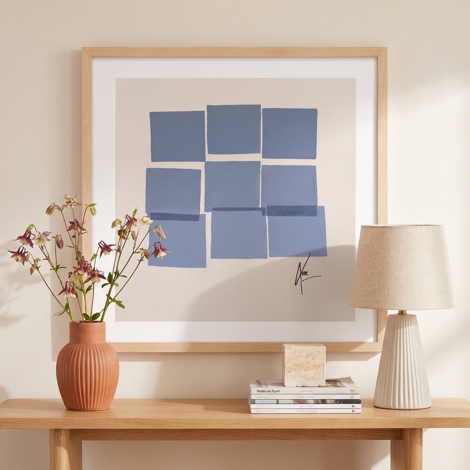 Reflection 1 by Lee Lessem, 30" H x 30" W x 1.25" D, Brown