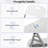 Folding Chairs Set Of 12 Hdpe Plastic Chairs With Metal Frame For Home Office