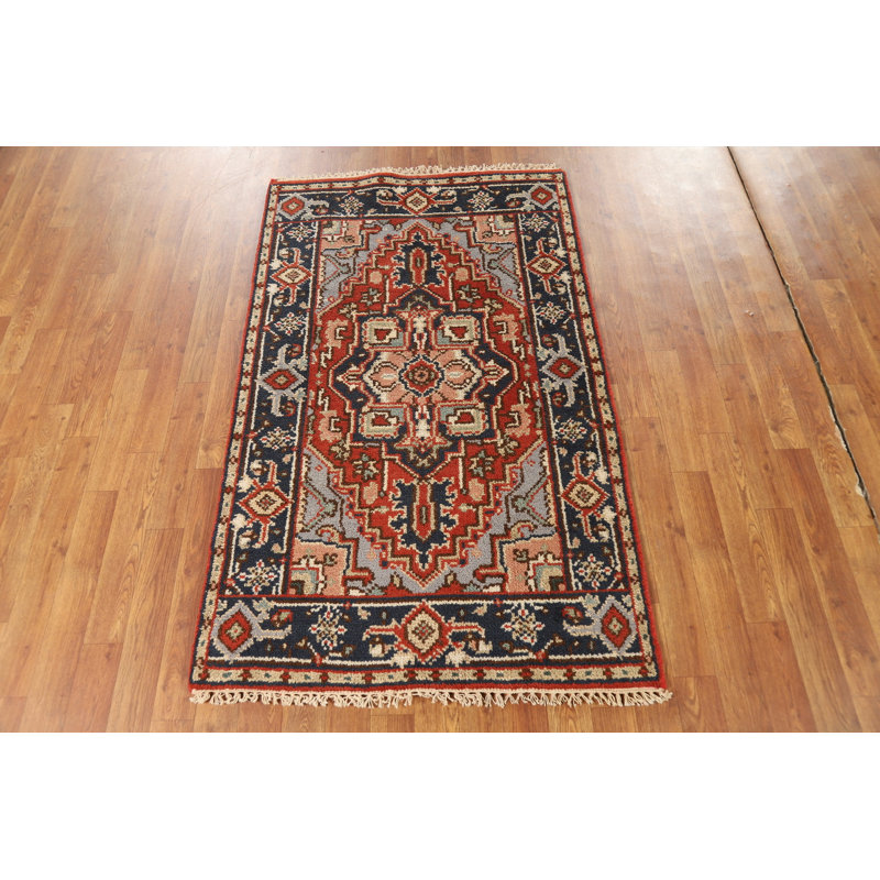 Tapis oriental géométrique en laine 3x5
