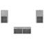  4 Piece TV Wall Cabinets With LED Lights-1104113891