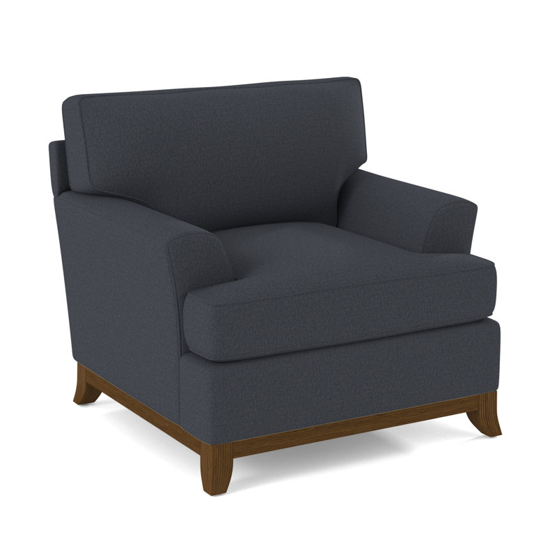 Oaks Way Armchair, Havana, White Performance Fabric; 0851-94