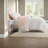Romantic Pink Bow Bedding Sets, Soft Microfiber Quilt For Cozy Bedroom