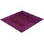 Overdyed One-of-a-Kind 6' 0" x 6' 2" Hand Knotted Area Rug