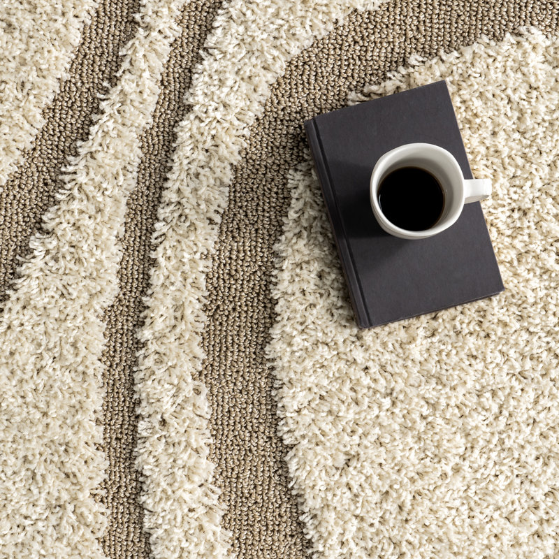 Tapis crème / ivoire Baltej, Rectangle 9 pi 2 po x 12 pi