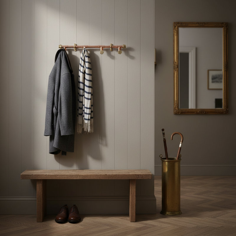 Pilton Wall Mounted Hook Rack