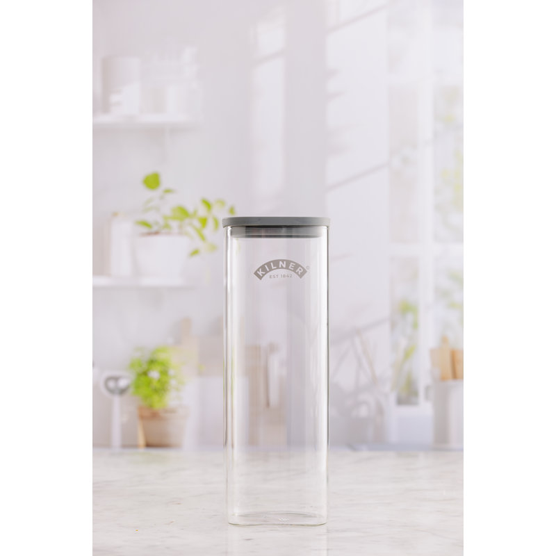 Kilner Fresh Storage Square Jar 2L, 1
