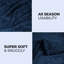 Couverture molletonnée en polyester moelleux Alaska-363026703-363026697