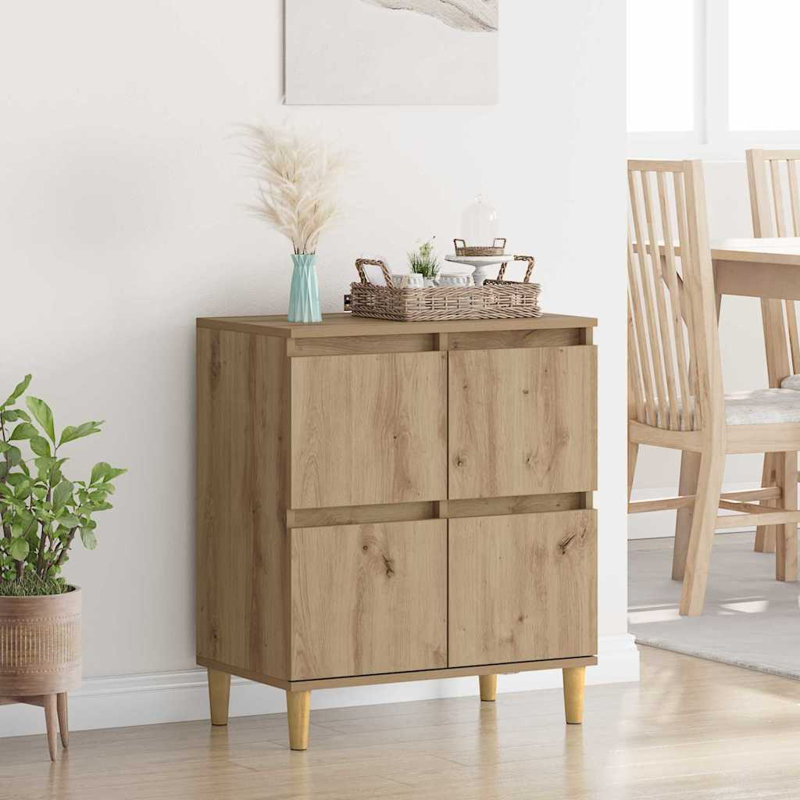  Sideboard Old Wood 60 X 35 X 70 Cm Engineered Wood, Artisan Oak