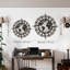 Décoration murale boussole et carte du monde en métal-665280749