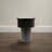Round Mango Wood Tiered Pedestal Side Table with Ribbed Details