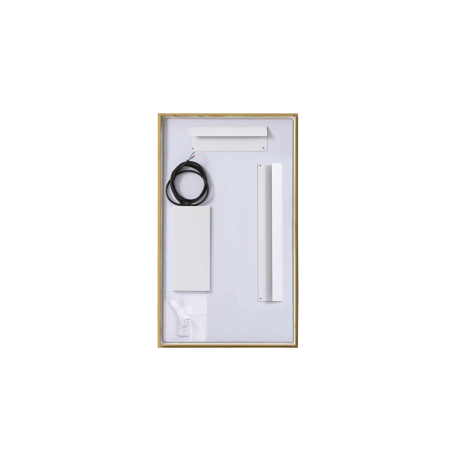 Piche Aluminum Mirror, Brass, 18" x 30"