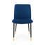Gerson 127cm H Velvet Upholstered Side Chair in Blue-1760610192