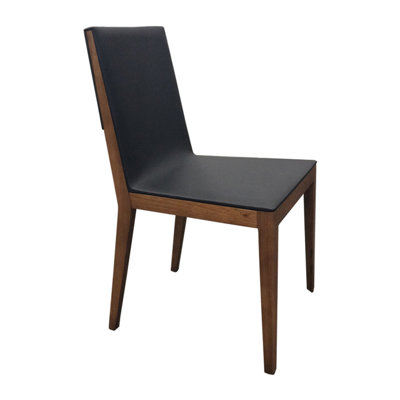Chaise rembourrée en bois massif Aito
