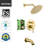 SUMERAIN Wall Mounted Tub and Shower Faucet with Brass Valve, Rainfall Shower Faucet with Waterfall Spout-65005563