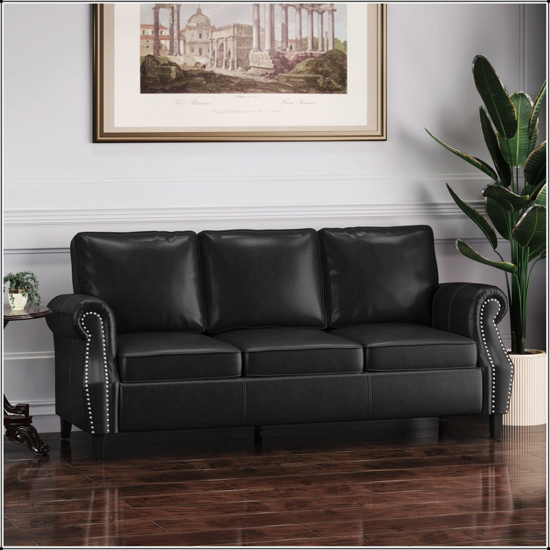 3 SEATER SOFA, Black