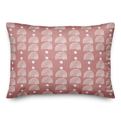 Housse de coussin rectangulaire d'extérieur et insert Rainbow