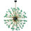 Lustre sphérique en acier inoxydable 24 lumières Murana