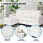 Canapé modulaire rembourré 3 pièces en L avec repose-pieds-1809952582